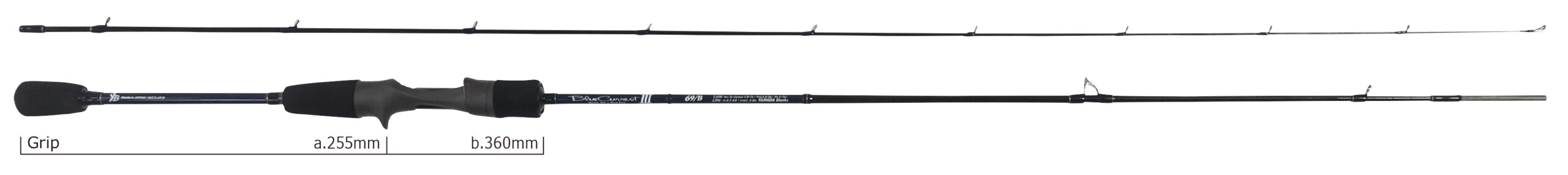 ヤマガブランクス  ブルーカレント BlueCurrentⅢ 69/B　送料込み