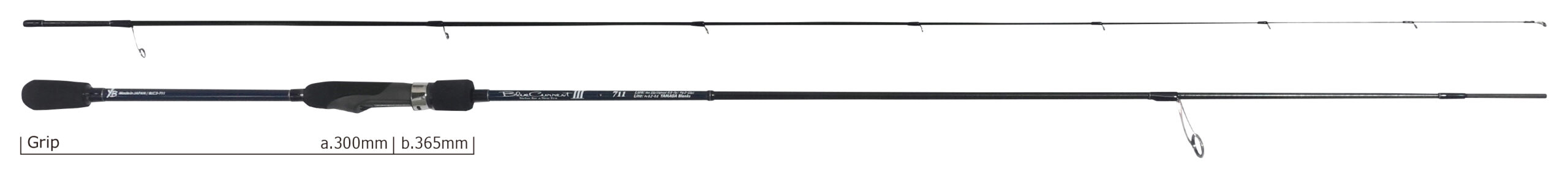 ヤマガブランクス  ブルーカレント BlueCurrentⅢ 711　送料込み