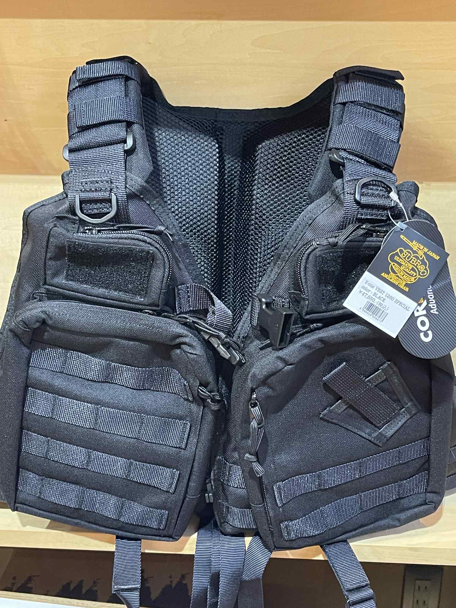 SUBROC　V-one VEST 1260D SPECIAL / BLACK　サブロック　ヴィーワンベスト 1260D スペシャル／ブラック